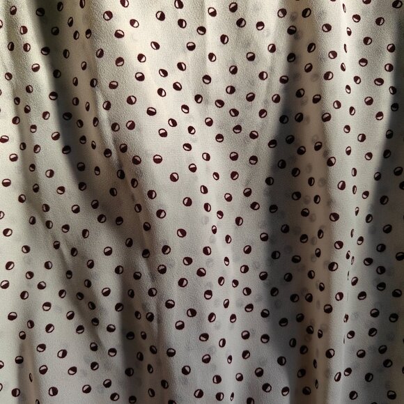 Banana Republic Polka Dot Ruffle Peplum Sleeveless Blouse – Size S - Picture 3 of 4